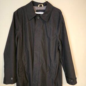 Black Lands' End Mens Raincoat - Size M (38-40)